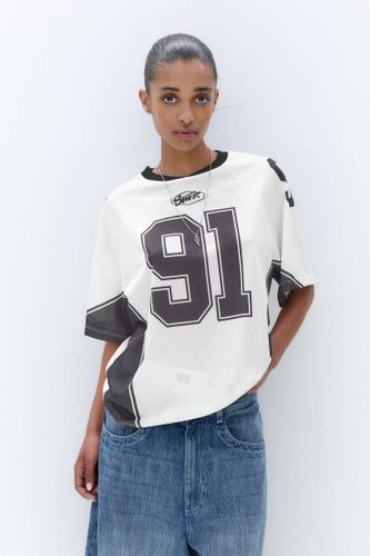 T-Shirt Football 91 Stwd - Pull&Bear - Modalova