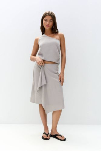 Jupe Midi Asymétrique - Pull&Bear - Modalova