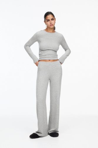 Pantalon Large En Maille - Pull&Bear - Modalova
