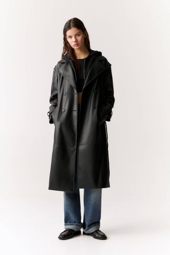 Trench En Similicuir Avec Ceinture - Pull&Bear - Modalova