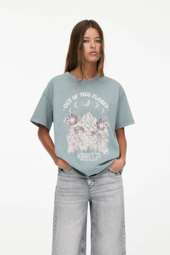 T-Shirt Imprimé Montagnes - Pull&Bear - Modalova