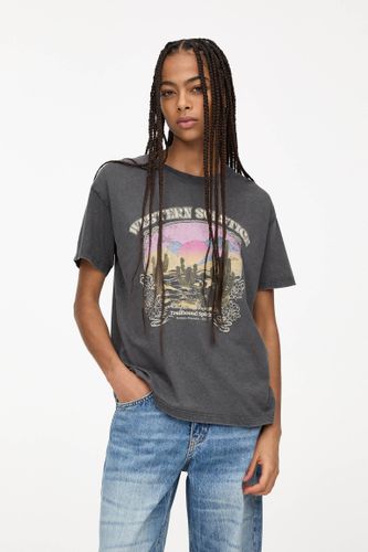 T-Shirt Imprimé Western - Pull&Bear - Modalova