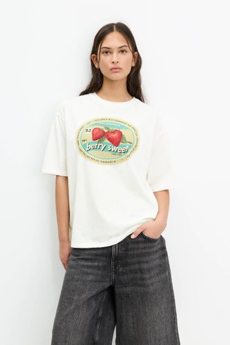 T-Shirt Imprimé Fraises - Pull&Bear - Modalova