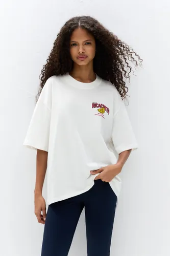 T-Shirt Oversize Sardines - Pull&Bear - Modalova
