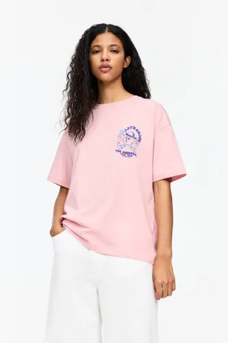 T-Shirt Rose Imprimé Sunshine - Pull&Bear - Modalova
