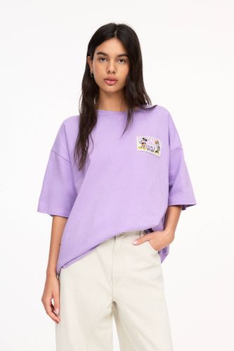 T-Shirt Violet Mickey Mouse - Pull&Bear - Modalova