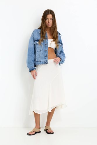 Jupe Midi Fluide - Pull&Bear - Modalova