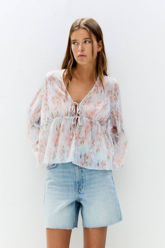 Chemisier Fluide Imprimé Floral - Pull&Bear - Modalova