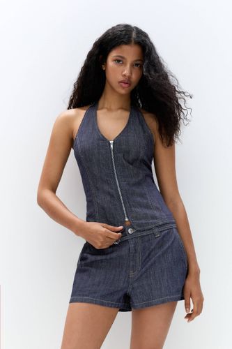 Top Denim Fermeture Éclair - Pull&Bear - Modalova