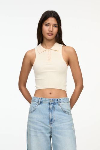 Top À Col Polo - Pull&Bear - Modalova