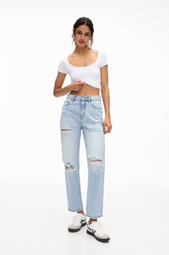 Jean Mom Déchiré - Pull&Bear - Modalova