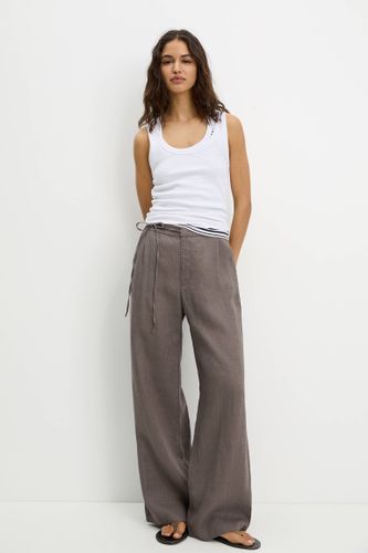 Pantalon 100 % Lin - Pull&Bear - Modalova