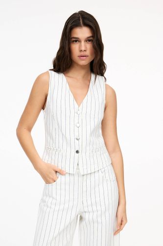 Veste Sans Manches Rayures - Pull&Bear - Modalova