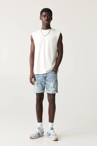 Short En Jean Déchiré - Pull&Bear - Modalova
