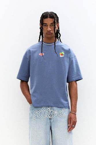 T-Shirt Broderie Fruits Stwd - Pull&Bear - Modalova