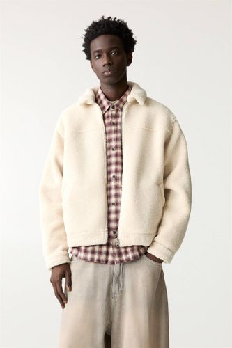Veste En Mouton Synthétique - Pull&Bear - Modalova