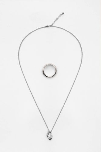 Lot Collier Et Bague - Pull&Bear - Modalova