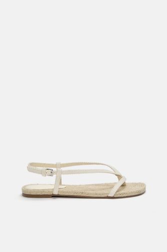 Sandales Plates En Jute - Pull&Bear - Modalova