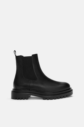 Bottes Chelsea En Cuir - Pull&Bear - Modalova