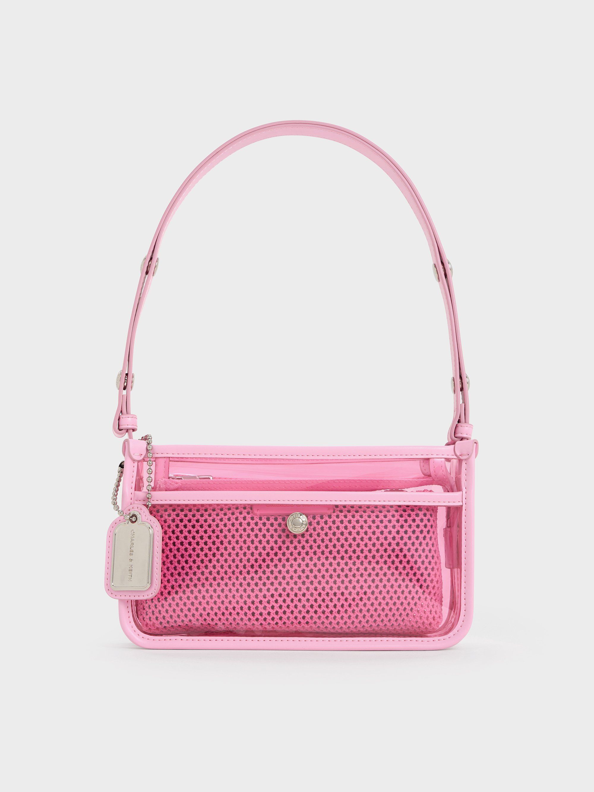 Charles & Keith - Sac porté épaule transparent en maille Norah - Charles & Keith - Modalova