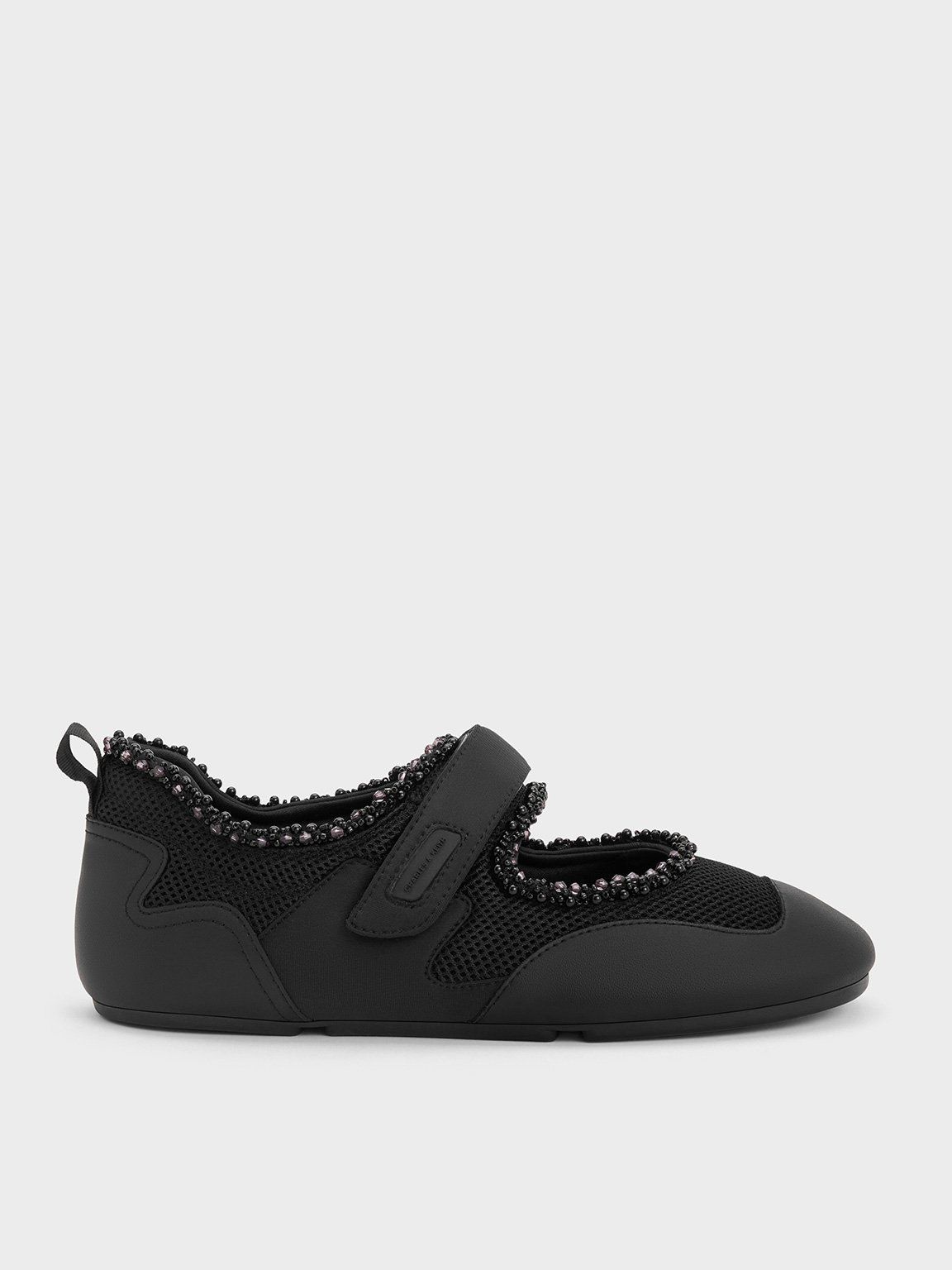 Charles & Keith - Baskets Mary Jane en maille ornées de perles - Charles & Keith - Modalova