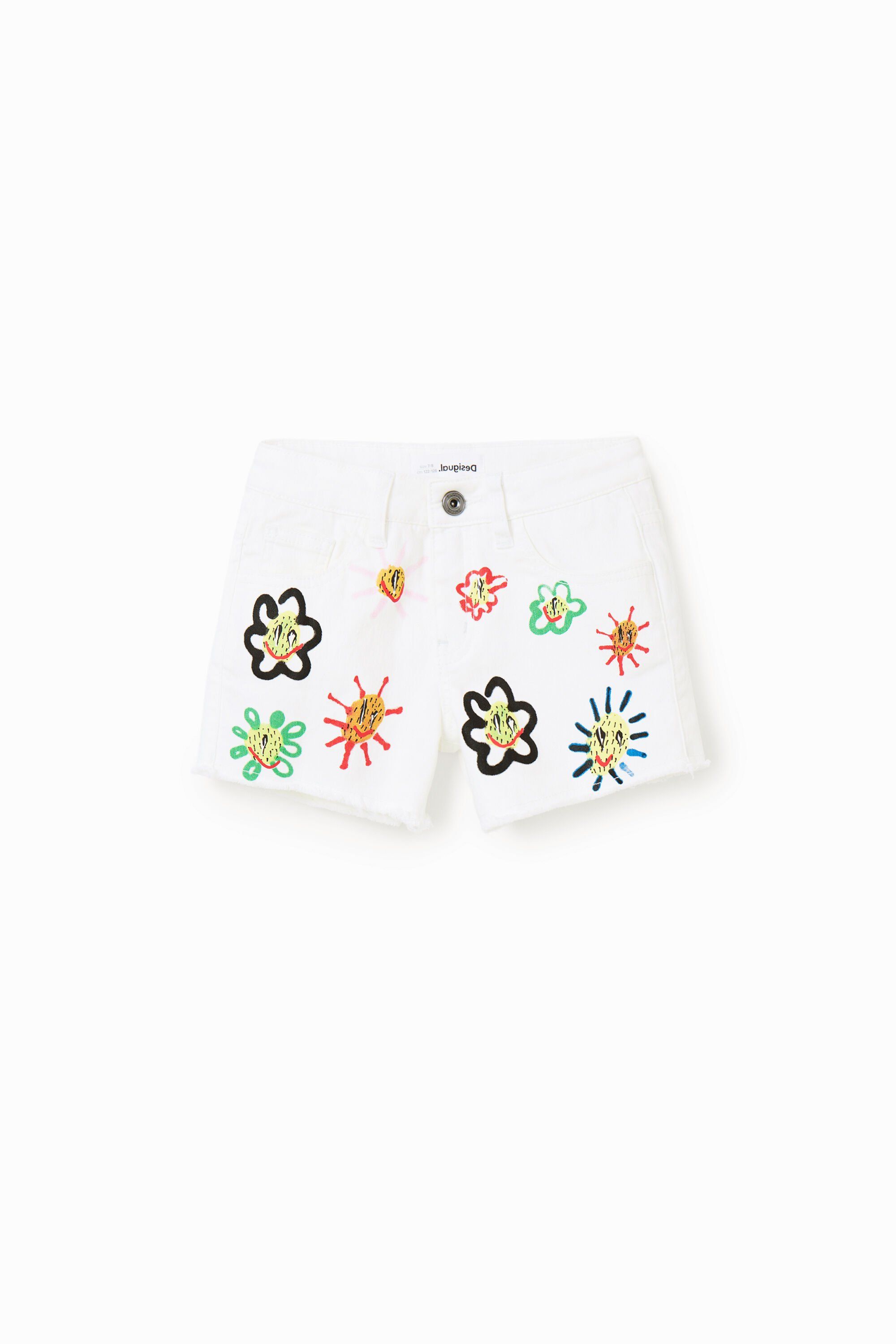Short en jean soleils - Desigual - Modalova