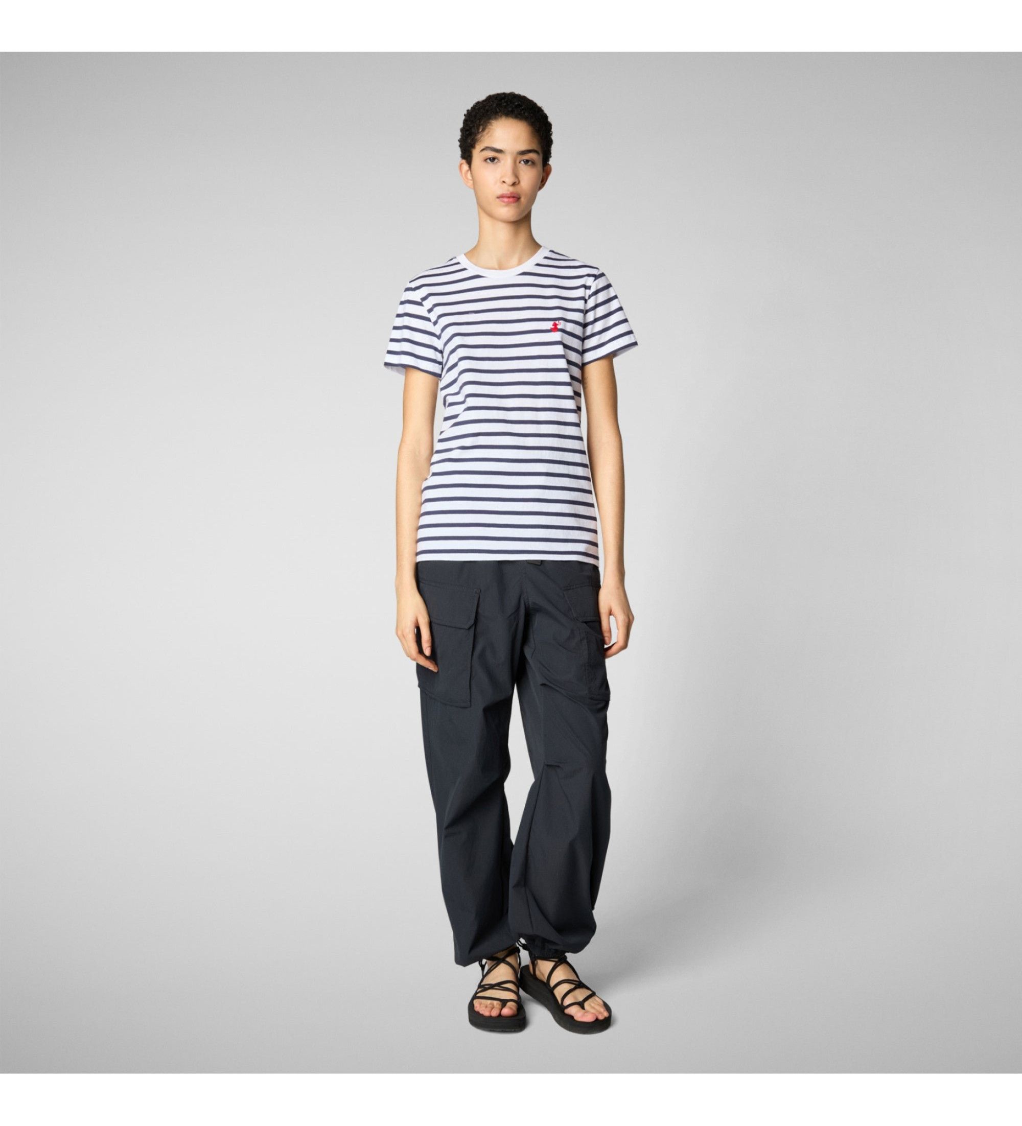 Til kvinder. DT1744W-BESY20 Kova T-shirt (M), Casual, Bomuld, Korte ærmer - Save The Duck - Modalova