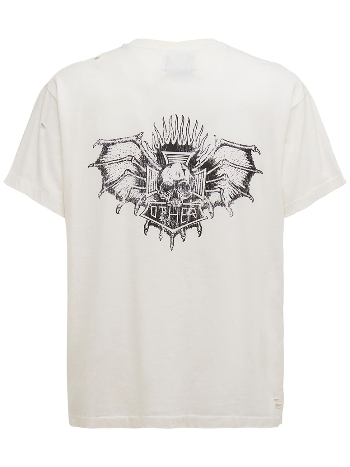 T-shirt En Coton Imprimé Death Skull Mono - OTHER - Modalova