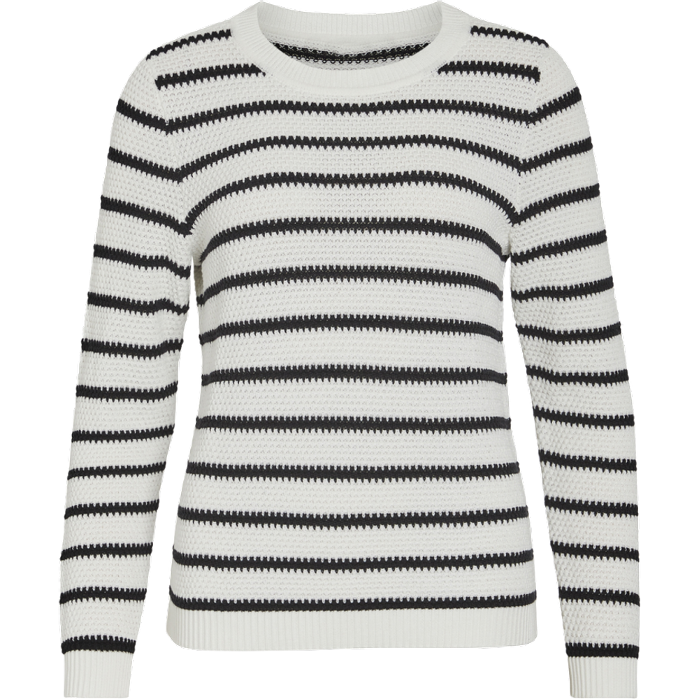 Pull col rond blanc en coton Ione - Vila - Modalova