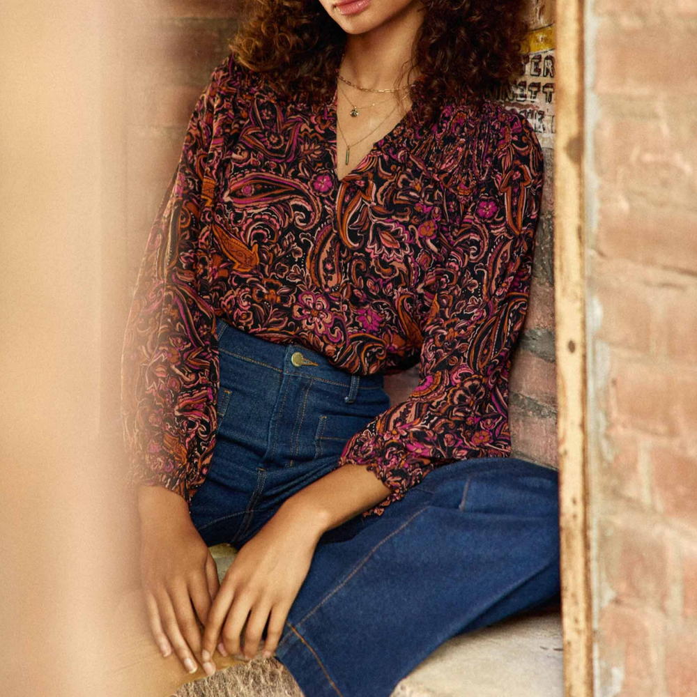 Blouse BLOEME gipsy multicolore - La Petite Etoile - Modalova