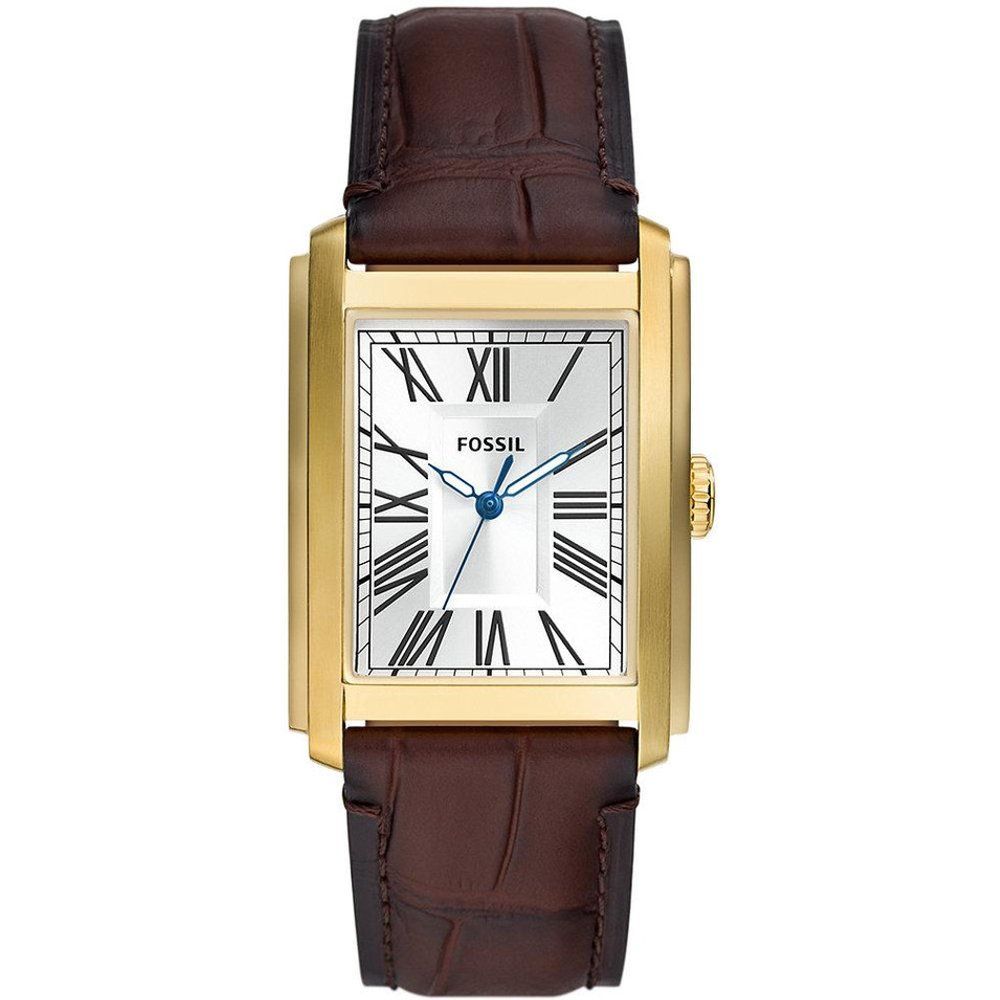 Montre Fossil FS6011 - Bracelet Cuir - Fossil Montres - Modalova
