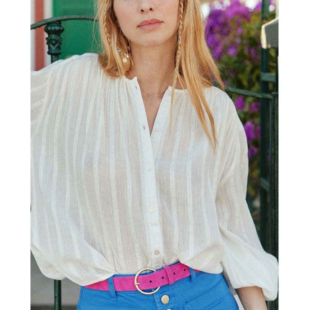 Blouse BRINA - Ecru en coton - La Petite Etoile - Modalova