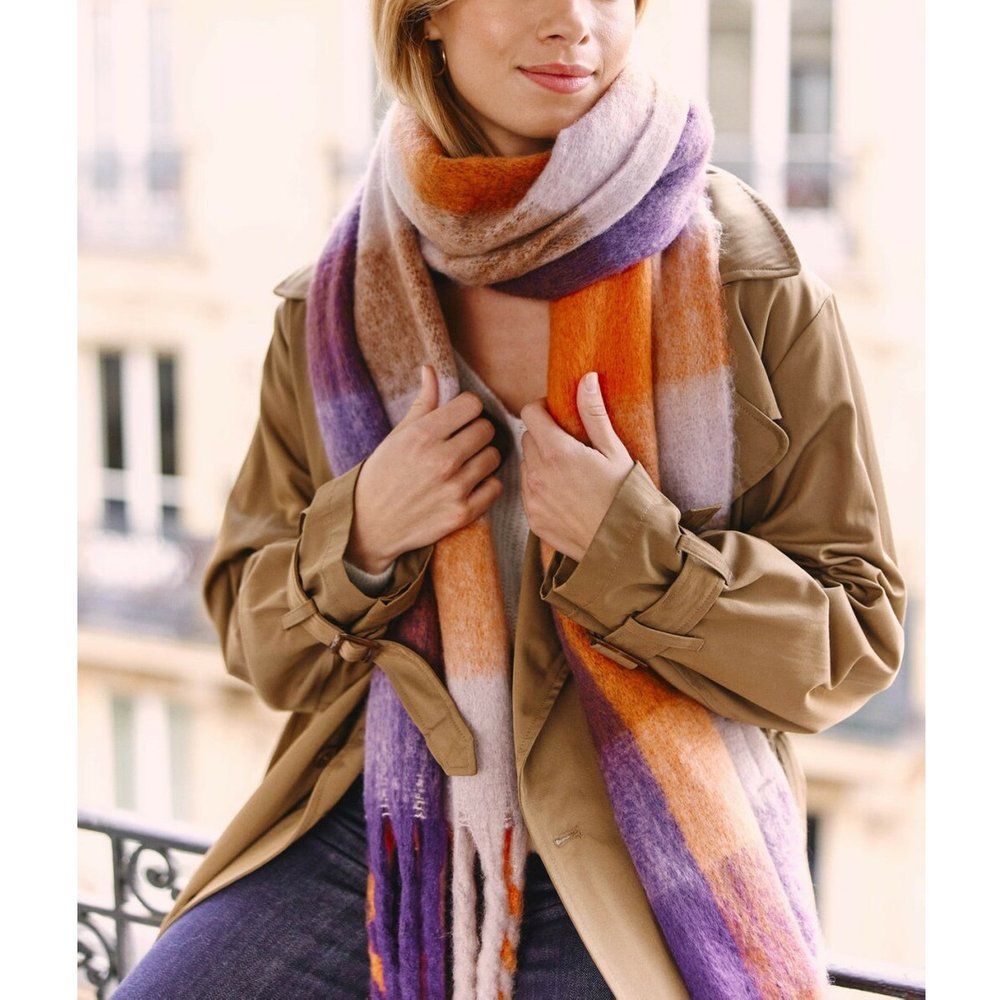 Echarpe LIWEN violet/orange - La Petite Etoile - Modalova