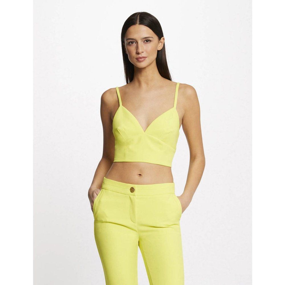 Bustier crop top à ornement dos - Morgan - Modalova