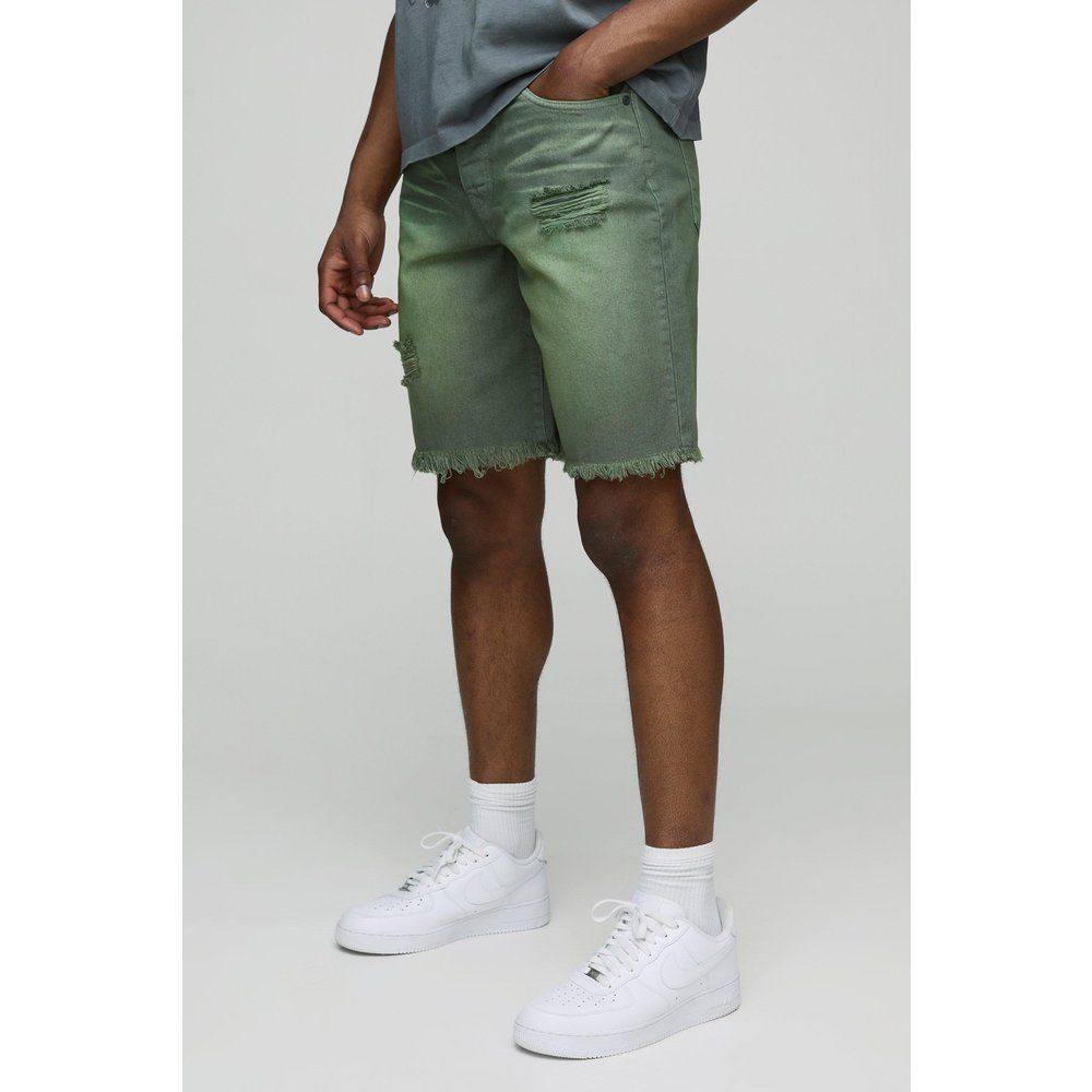 Short large déchiré en jean - 28 - Boohooman - Modalova