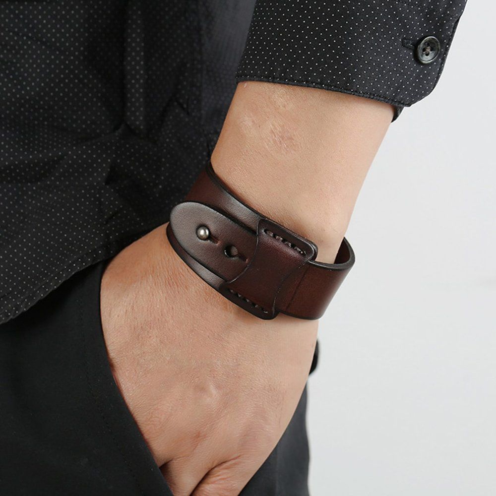 Homme Bracelet en cuir PU - SHEIN - Modalova