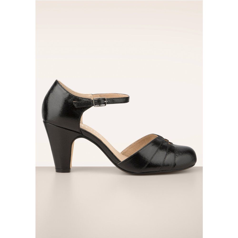 Escarpins babies Goldie en noir - Chelsea Crew - Modalova