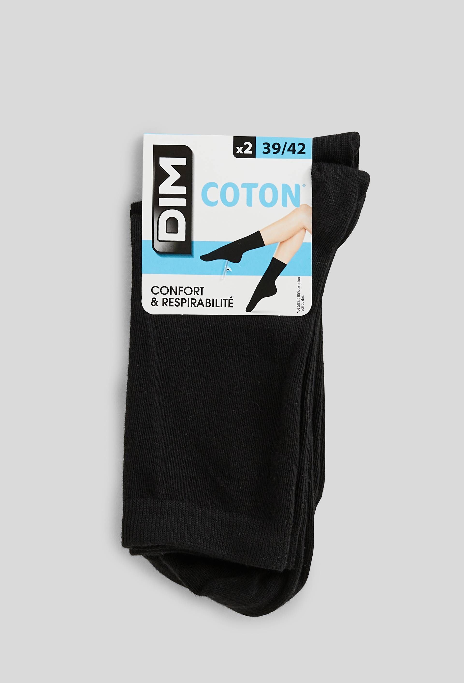 Lot de 2 paires de chaussettes en coton Sport Bleuforêt - BLEU FORET - Modalova