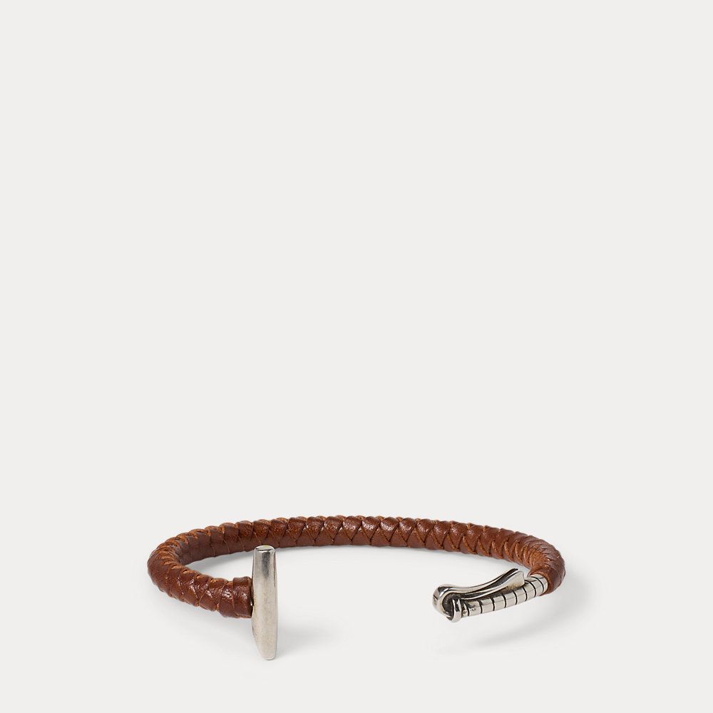 Bracelet maillet polo tressé en argent - Ralph Lauren - Modalova