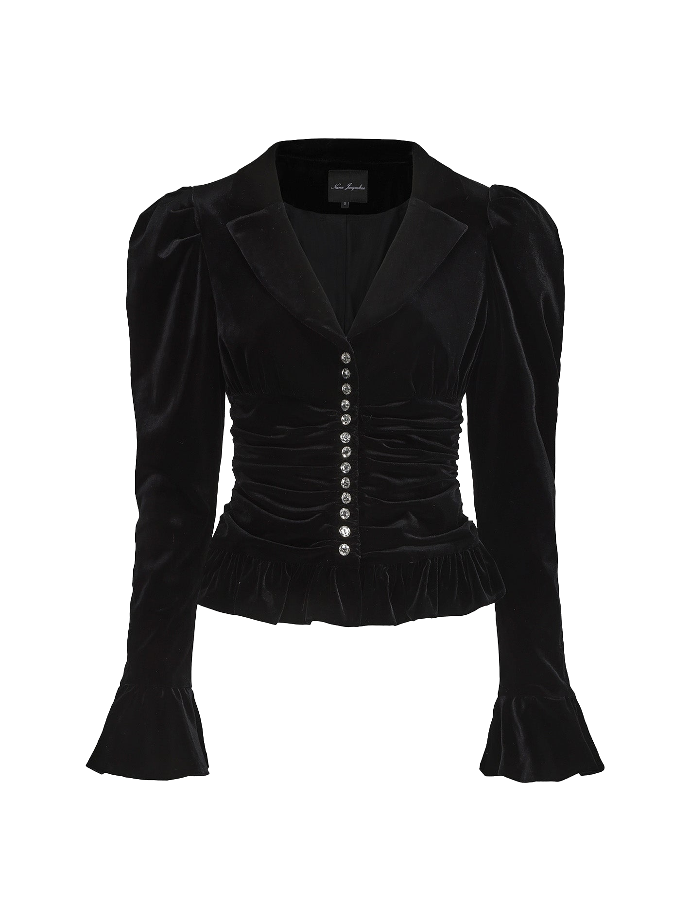 Josie Velvet Top - XS - Long sleeve tops - Nana Jacqueline - Modalova