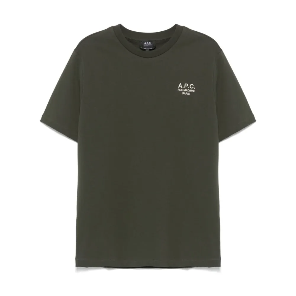A.p.c. - Tops > T-Shirts - Green - A.p.c. - Modalova