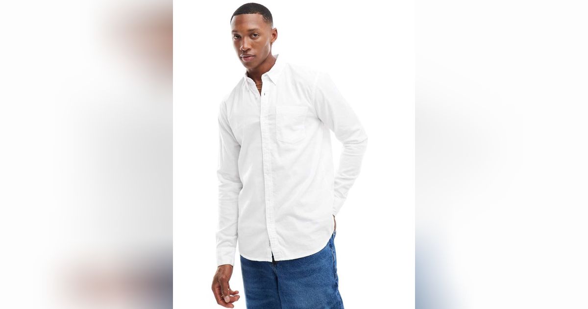 Chemise Hollister Blanc pour Homme Modalova