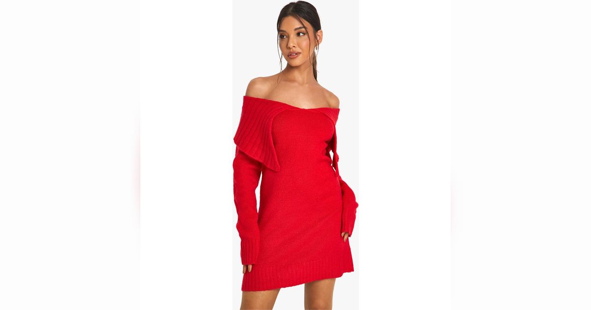 Robe Pull Rouge pour Femme Modalova