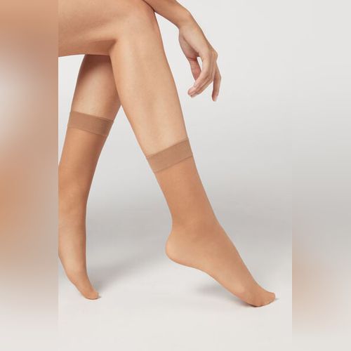 8 Denier Sheer Comfort Cuff Knee-Highs - Long socks - Calzedonia