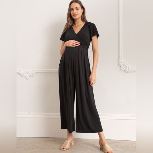 Tencel Denim Maternity Jumpsuit