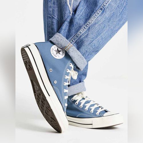 Converse best sale femme bleu