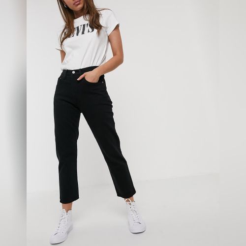 Levis noir taille haute clearance