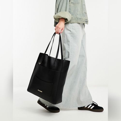 Steve Madden katni tote bag with detachable crossbody bag in black