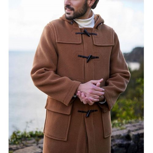 Duffle coat Laine à chevrons Made in France La Redoute Homme Vêtements Manteaux & Vestes Manteaux Manteaux longs 
