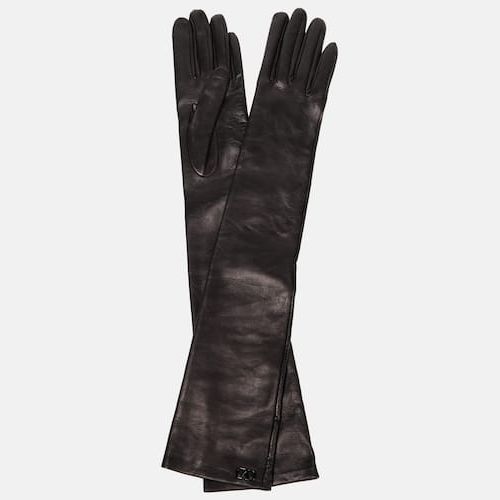 Gants fourrés, cuir responsable Noir Monoprix Premium 